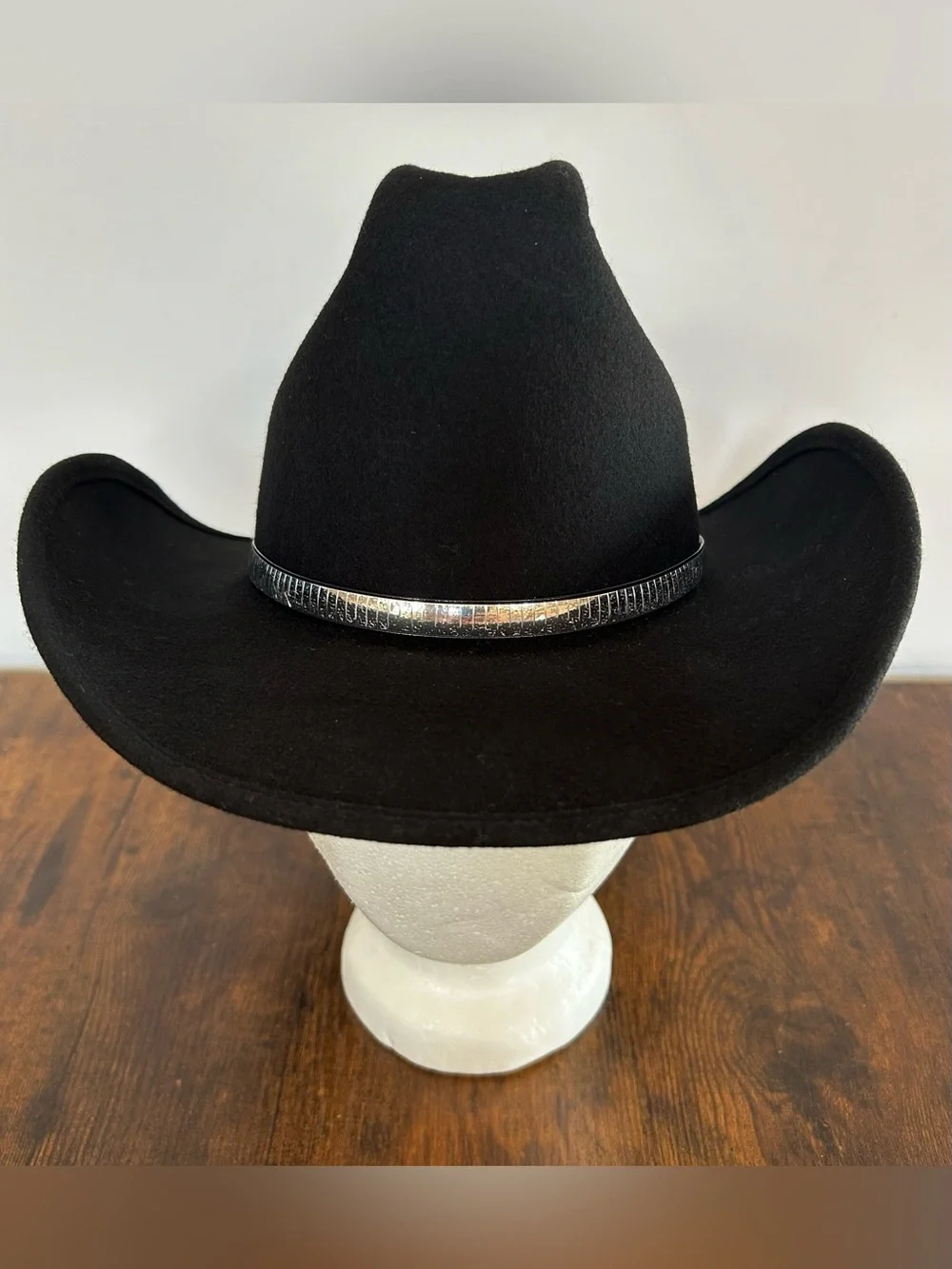 Vintage 90s Eddy Bros. Thunder Cowboy Hat For Kids Size 53 6 5/8, 100% Wool, USA